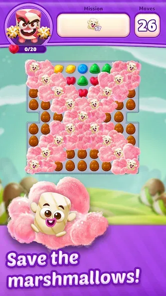 Lollipop Sweet Heroes Match3 (ЛОЛЛИПОП СВИТ ХЕРОЕС МАТЧ3) [MOD: Разблокировано] - Скриншот 1