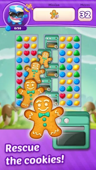 Lollipop Sweet Heroes Match3 (ЛОЛЛИПОП СВИТ ХЕРОЕС МАТЧ3) [MOD: Разблокировано] - Скриншот 2