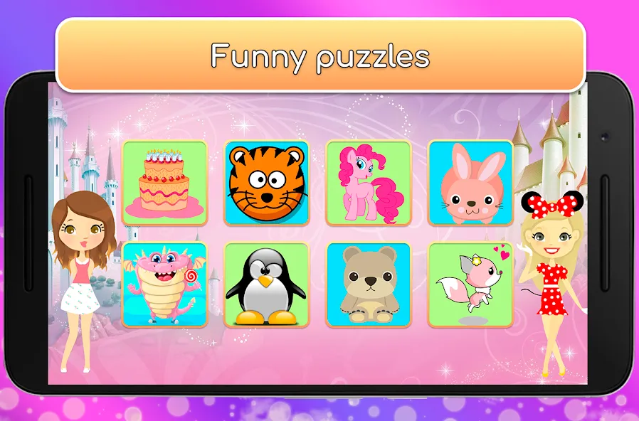 Kids Games for Girls. Puzzles [MOD: Premium/Unlocked] - Скриншот 2