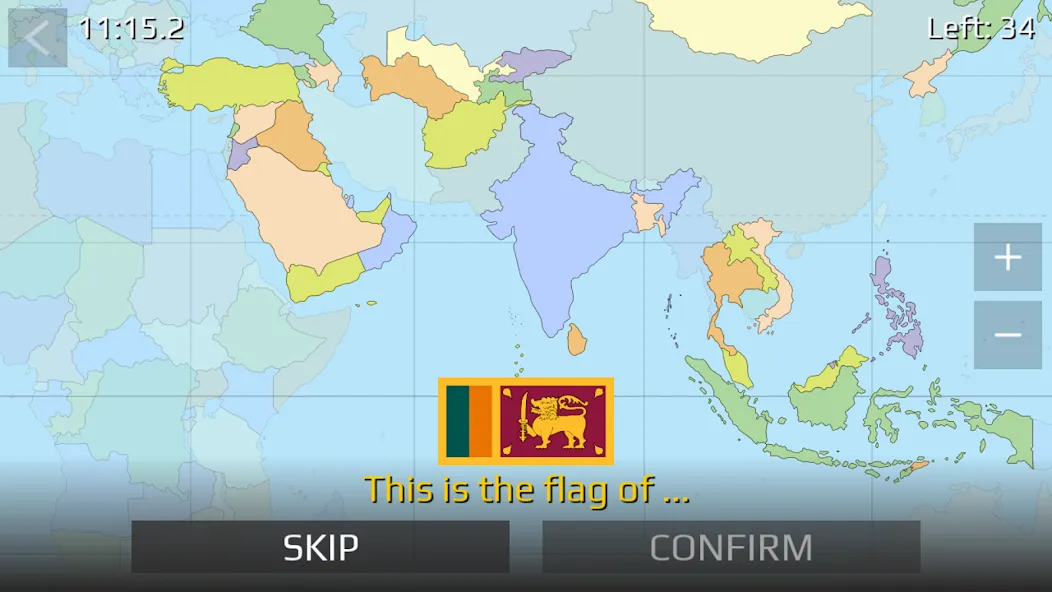 World Map Quiz [MOD: Меню/Много денег] - Скриншот 2
