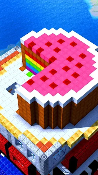Tower Craft — Block Building (Тауэр Крафт) [MOD: Все разблокировано] - Скриншот 1