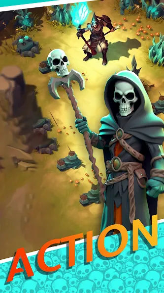 Necromancer Hero: Skeletons 3D (Некромантгерой) [MOD: Premium/Unlocked] - Скриншот 1