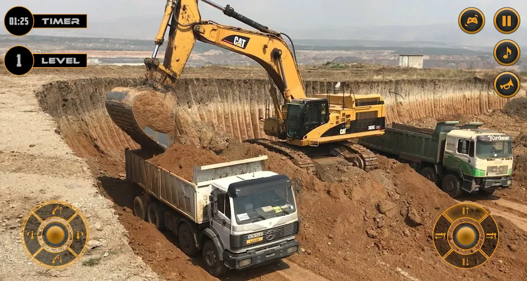 Real Excavator Simulator Games (Джей Си Би) [MOD: Бесконечные деньги] - Скриншот 1