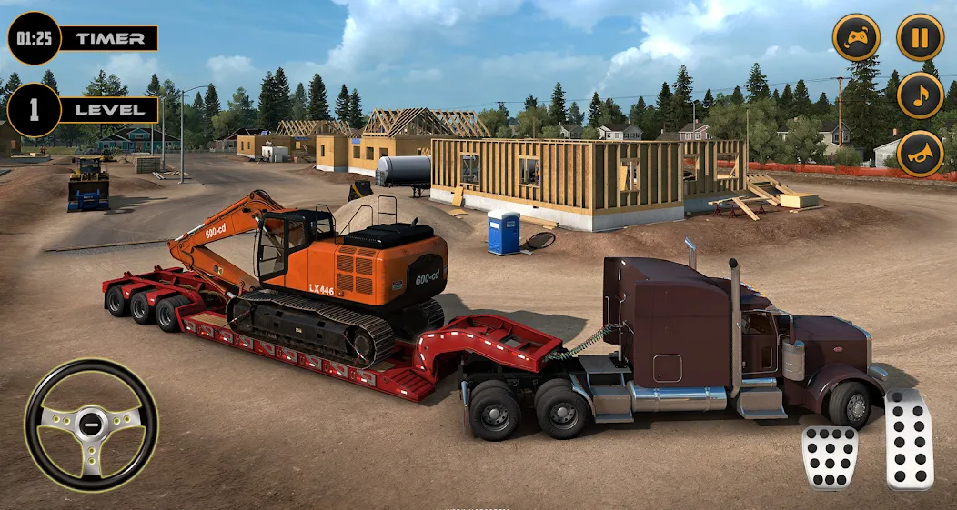 Real Excavator Simulator Games (Джей Си Би) [MOD: Бесконечные деньги] - Скриншот 2