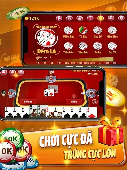 Tiến Lên Đếm Lá — Tien Len [MOD: Бесконечные деньги] - Скриншот 5