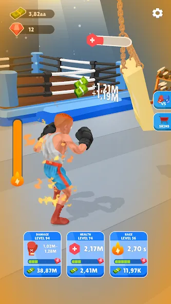Tap Punch — 3D Boxing (Тап Панч) [MOD: Все открыто] - Скриншот 1