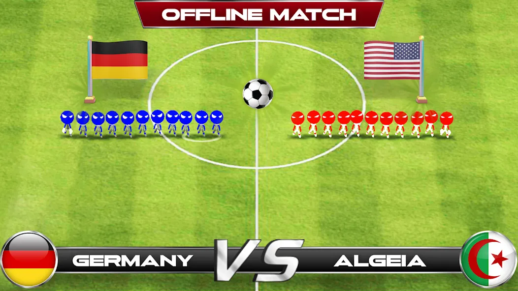 Stickman Soccer Football Game [MOD: Mega Mod/Меню] - Скриншот 1