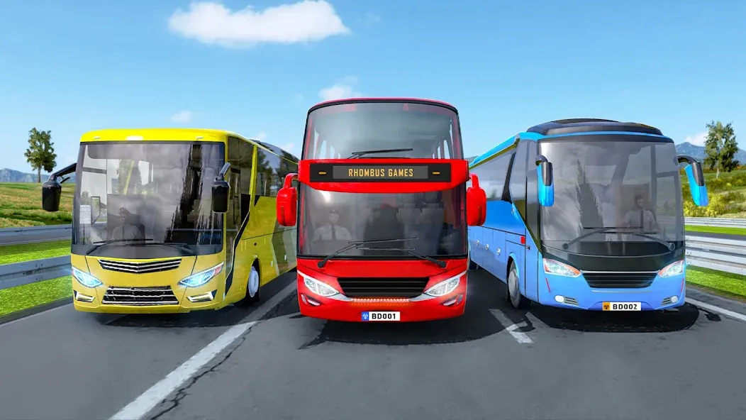 Highway Bus Simulator Bus Game [MOD: Mega Mod/Меню] - Скриншот 1