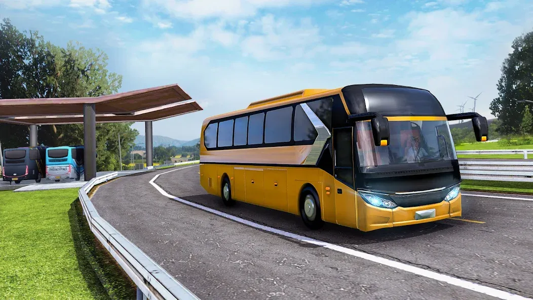 Highway Bus Simulator Bus Game [MOD: Mega Mod/Меню] - Скриншот 5