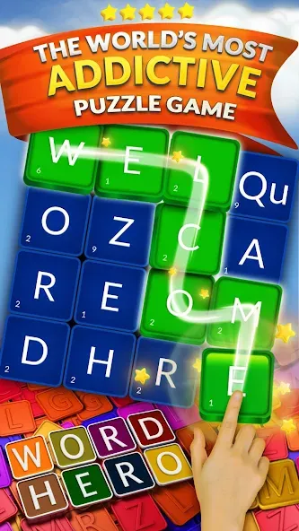 WordHero : word finding game (ВордХиро) [MOD: Mega Mod/Меню] - Скриншот 1