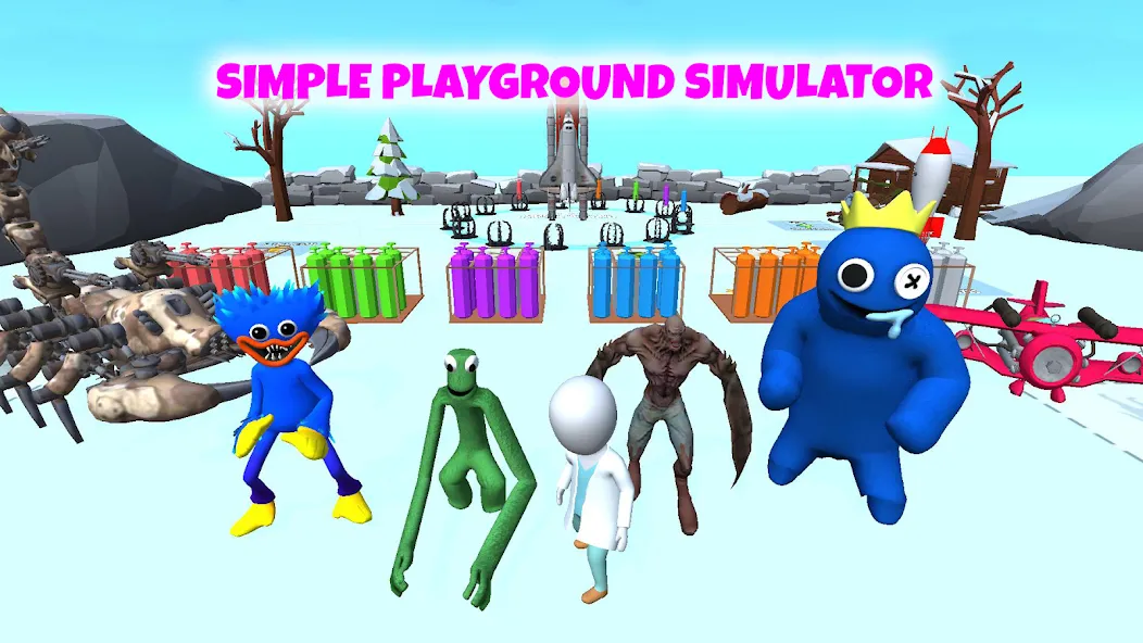 Grimace monster playground (Батл Плейграунд Монстерс) [MOD: Mega Mod/Меню] - Скриншот 4