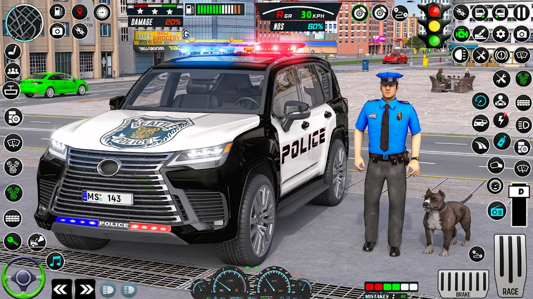 US Police Car Parking — King [MOD: Все открыто] - Скриншот 1