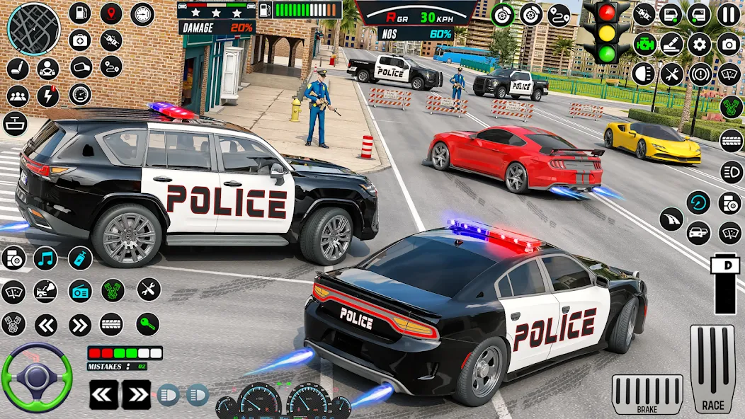 US Police Car Parking — King [MOD: Все открыто] - Скриншот 2