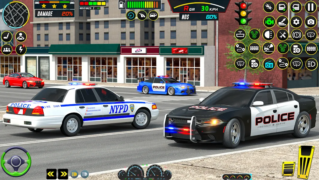 US Police Car Parking — King [MOD: Все открыто] - Скриншот 3