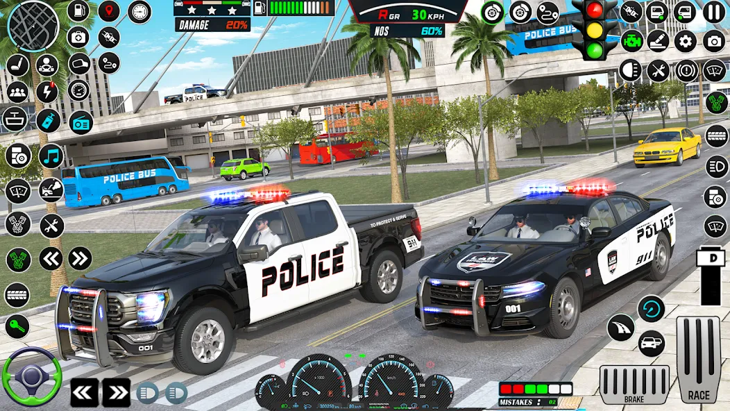 US Police Car Parking — King [MOD: Все открыто] - Скриншот 4