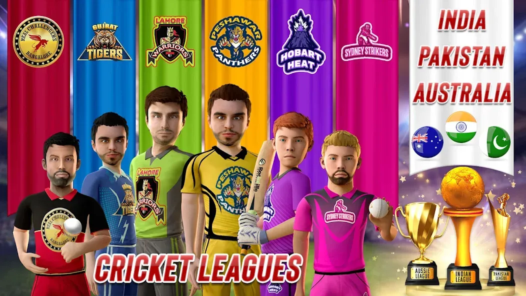 RVG Real World Cricket Game 3D (РВГ Реальная Мировая Крикетная Игра 3D) [MOD: Все разблокировано] - Скриншот 5