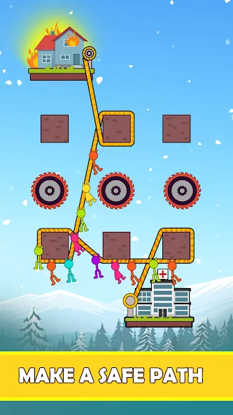Rope Puzzle (Роуп Паззл) [MOD: Много монет/Энергии] - Скриншот 2