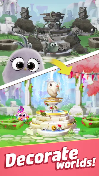 Angry Birds Match 3 (Энгри Бердс Матч 3) [MOD: Разблокировано] - Скриншот 4