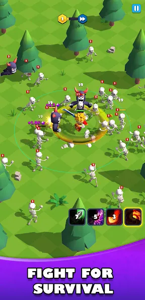 Idle Warrior Defence RPG (Айдл Вариор Дефенс РПГ) [MOD: Все разблокировано] - Скриншот 1