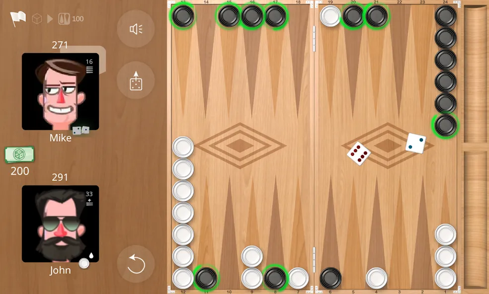 Backgammon Online [MOD: Меню/Много денег] - Скриншот 3