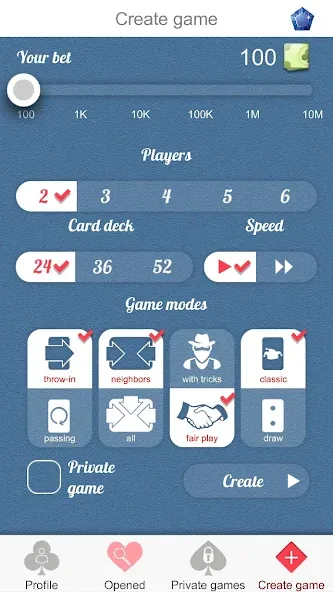 Durak Online [MOD: Меню/Много денег] - Скриншот 2