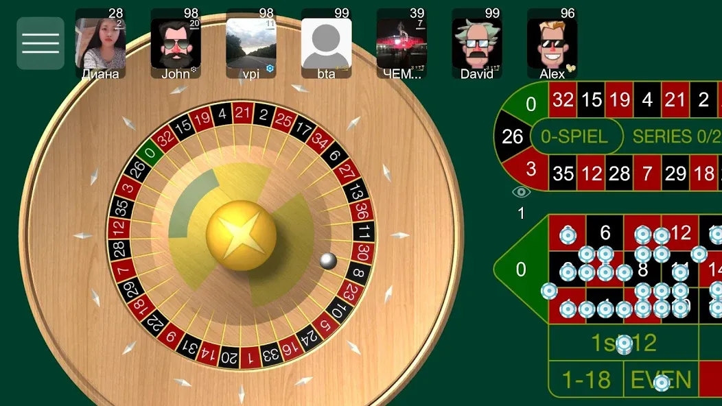 Roulette Online [MOD: Меню/Много денег] - Скриншот 3