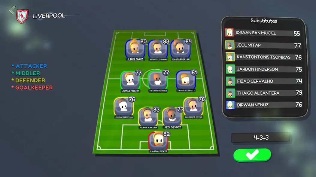 Super Arcade Soccer Mobile (упер Аркадный Футбол Мобильный) [MOD: Меню/Много денег] - Скриншот 4