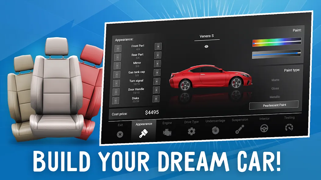 Car Company Tycoon (Кар Компани Тайкун) [MOD: Mega Mod/Меню] - Скриншот 1