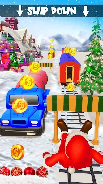 Xmas Santa Surfer Running Game (Ксмас Санта Серфер Раннинг Гейм) [MOD: Все открыто] - Скриншот 4