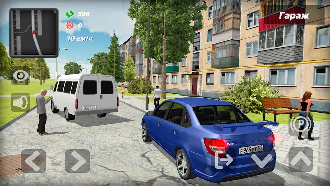 Лада Гранта. Игра про машины [MOD: Mega Mod/Меню] - Скриншот 1