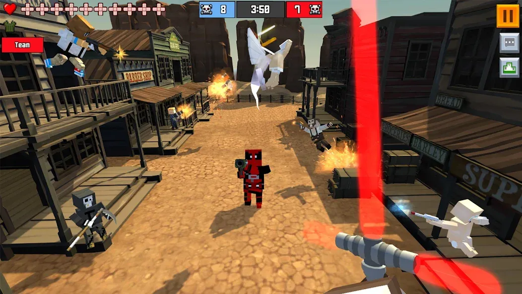 Pixel Fury Classic FPS Shooter (Пиксельная Ярость Классический ФПС Стрелок) [MOD: Много монет/Энергии] - Скриншот 1