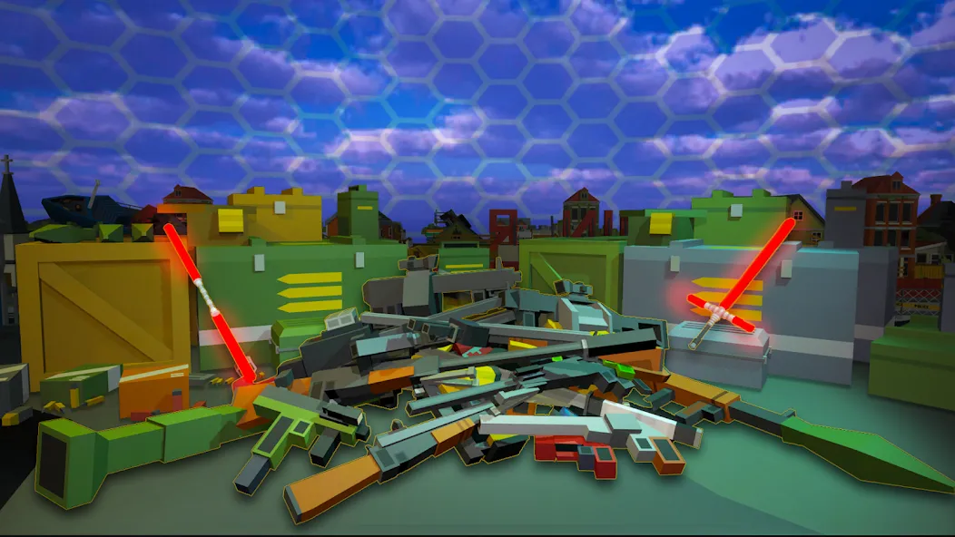 Pixel Fury Classic FPS Shooter (Пиксельная Ярость Классический ФПС Стрелок) [MOD: Много монет/Энергии] - Скриншот 2