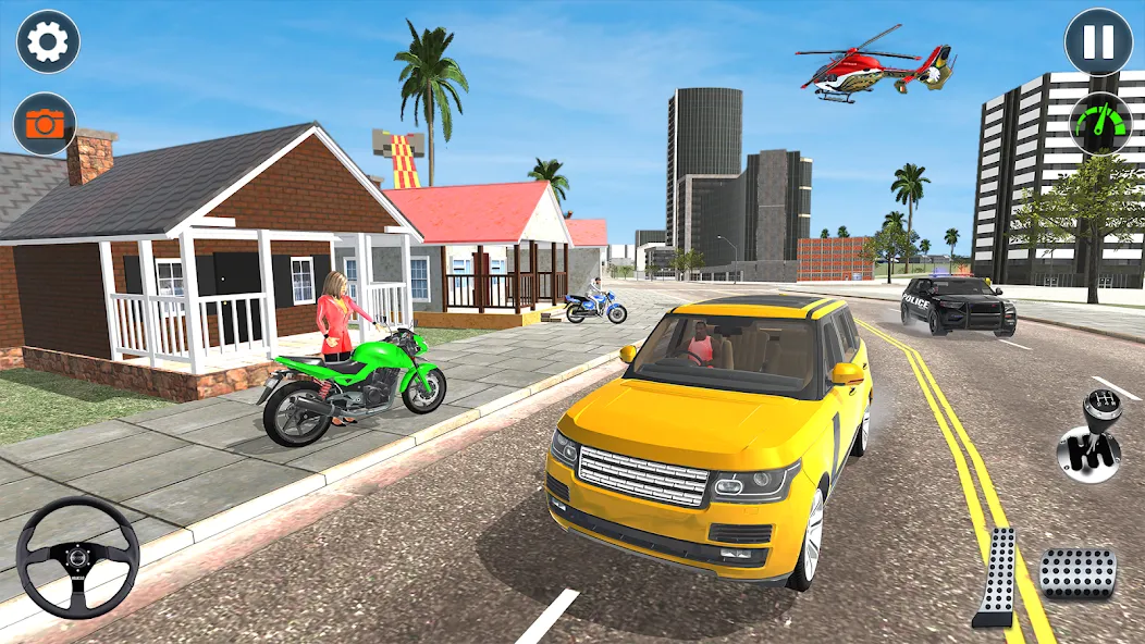 Indian Car Simulator: Car Game (Индийский автомобильный симулятор) [MOD: Меню/Много денег] - Скриншот 1