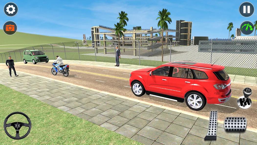 Indian Car Simulator: Car Game (Индийский автомобильный симулятор) [MOD: Меню/Много денег] - Скриншот 2