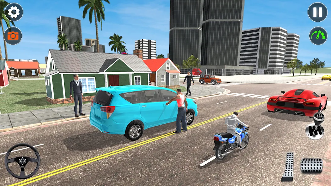 Indian Car Simulator: Car Game (Индийский автомобильный симулятор) [MOD: Меню/Много денег] - Скриншот 5