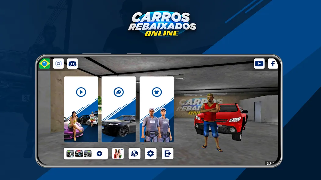 Carros Rebaixados Online (Каррос Ребайшадос Онлайн) [MOD: Бесконечные деньги] - Скриншот 1