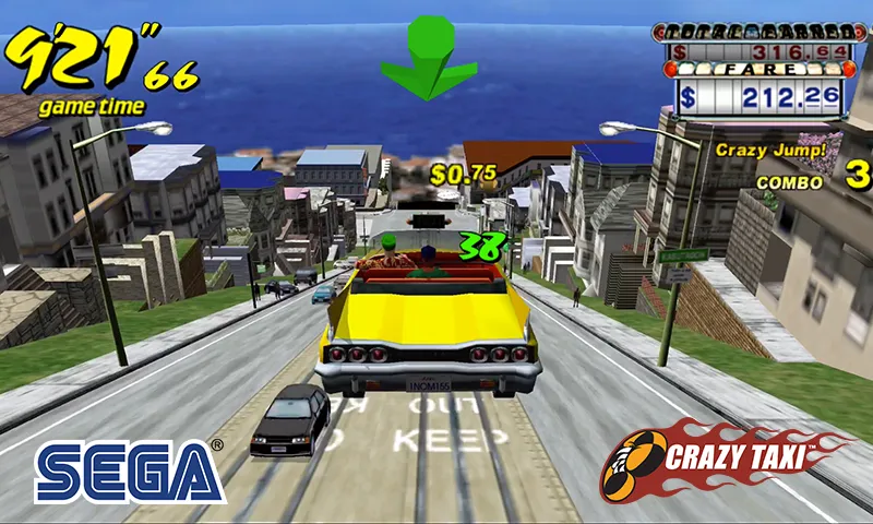 Crazy Taxi Classic (Крейзи Такси Классик) [MOD: Много монет/Энергии] - Скриншот 1