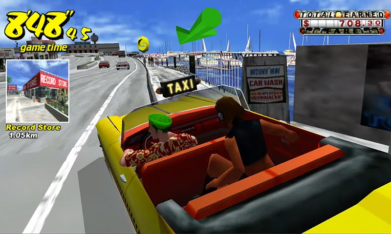 Crazy Taxi Classic (Крейзи Такси Классик) [MOD: Много монет/Энергии] - Скриншот 2
