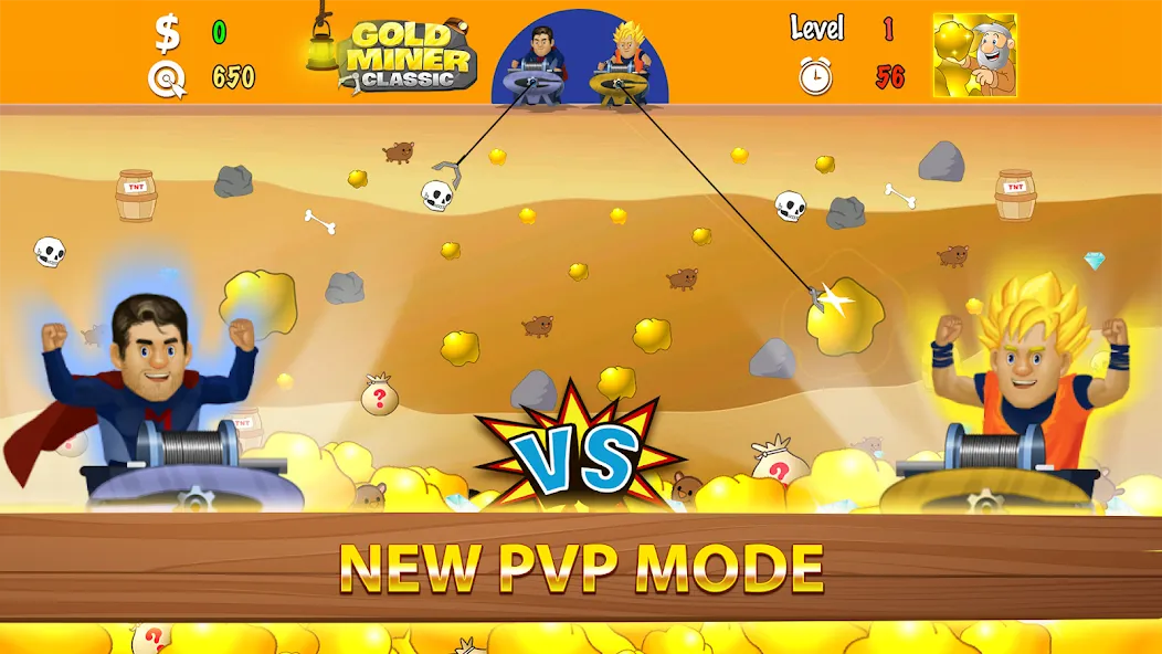 Gold Miner Classic: Gold Rush (Голд Майнер Классик) [MOD: Premium/Unlocked] - Скриншот 4