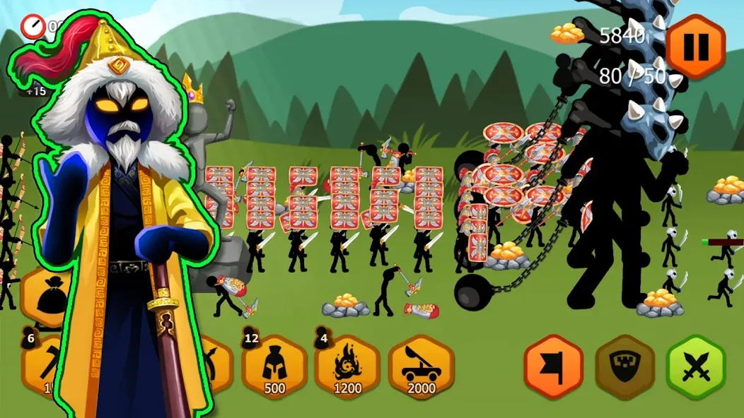 Stickman Battle 2: Empires War (Стикмен Битва 2) [MOD: Все открыто] - Скриншот 5