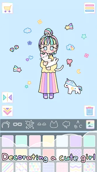 Pastel Girl : Dress Up Game [MOD: Все открыто] - Скриншот 2
