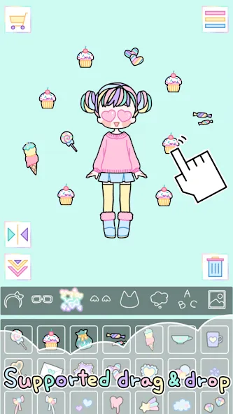 Pastel Girl : Dress Up Game [MOD: Все открыто] - Скриншот 3