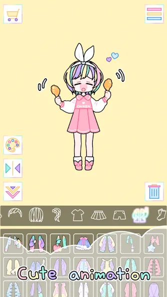 Pastel Girl : Dress Up Game [MOD: Все открыто] - Скриншот 4
