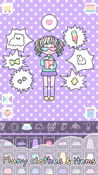 Pastel Girl : Dress Up Game [MOD: Все открыто] - Скриншот 5