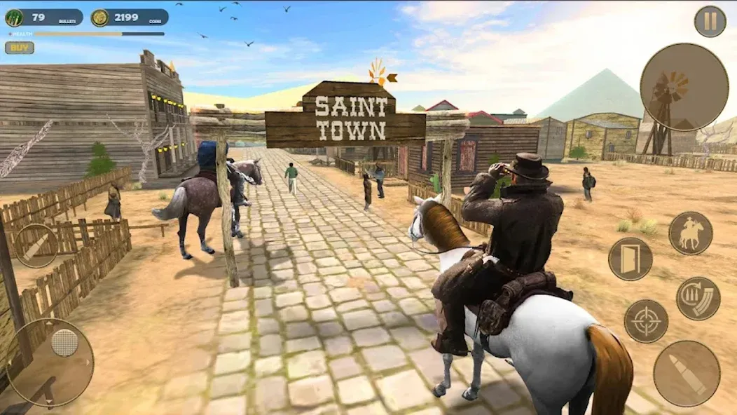 West Cowboy — Gunfighter Game (Уэст Ковбой) [MOD: Premium/Unlocked] - Скриншот 2