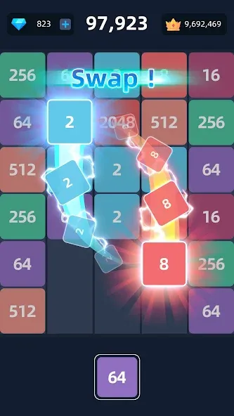 2048™ Merge Block Puzzle (Слияние блочных головоломок) [MOD: Все открыто] - Скриншот 2