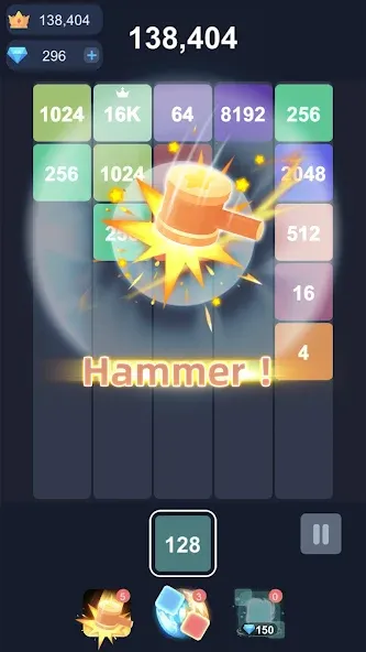 2048™ Merge Block Puzzle (Слияние блочных головоломок) [MOD: Все открыто] - Скриншот 3