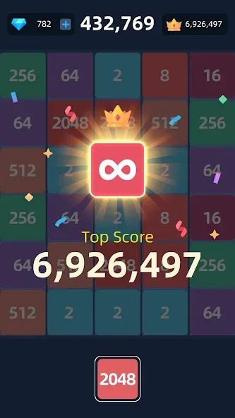2048™ Merge Block Puzzle (Слияние блочных головоломок) [MOD: Все открыто] - Скриншот 5