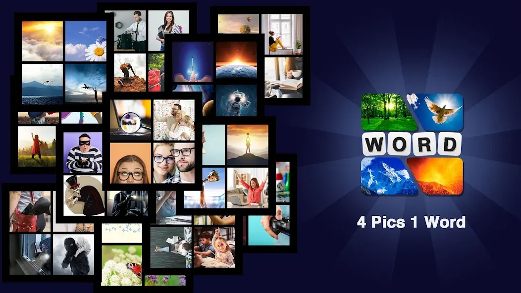 Puzzle: 4 pics 1 word offline [MOD: Мод Меню/Взлом] - Скриншот 2