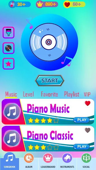 RaptorGamer Piano Tiles (РапторГеймер Пьяно Тайлс) [MOD: Мод Меню/Взлом] - Скриншот 1